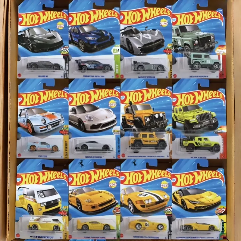 

Hot Wheels 1/64 Mainline Series 2026, литой под давлением коллекционный автомобильный игрушечный чехол с Lamborghini Maserati Honda Civic Type R