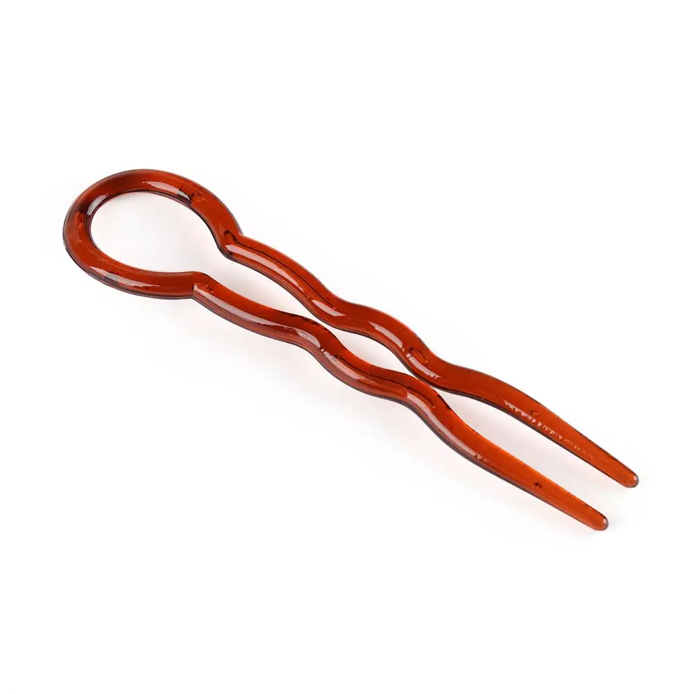 

Magic Bending Hairwear Hair Accessories Hair Fork Convenient Simple Plastic Hair Stick Hairpin U Shape Hair Clip