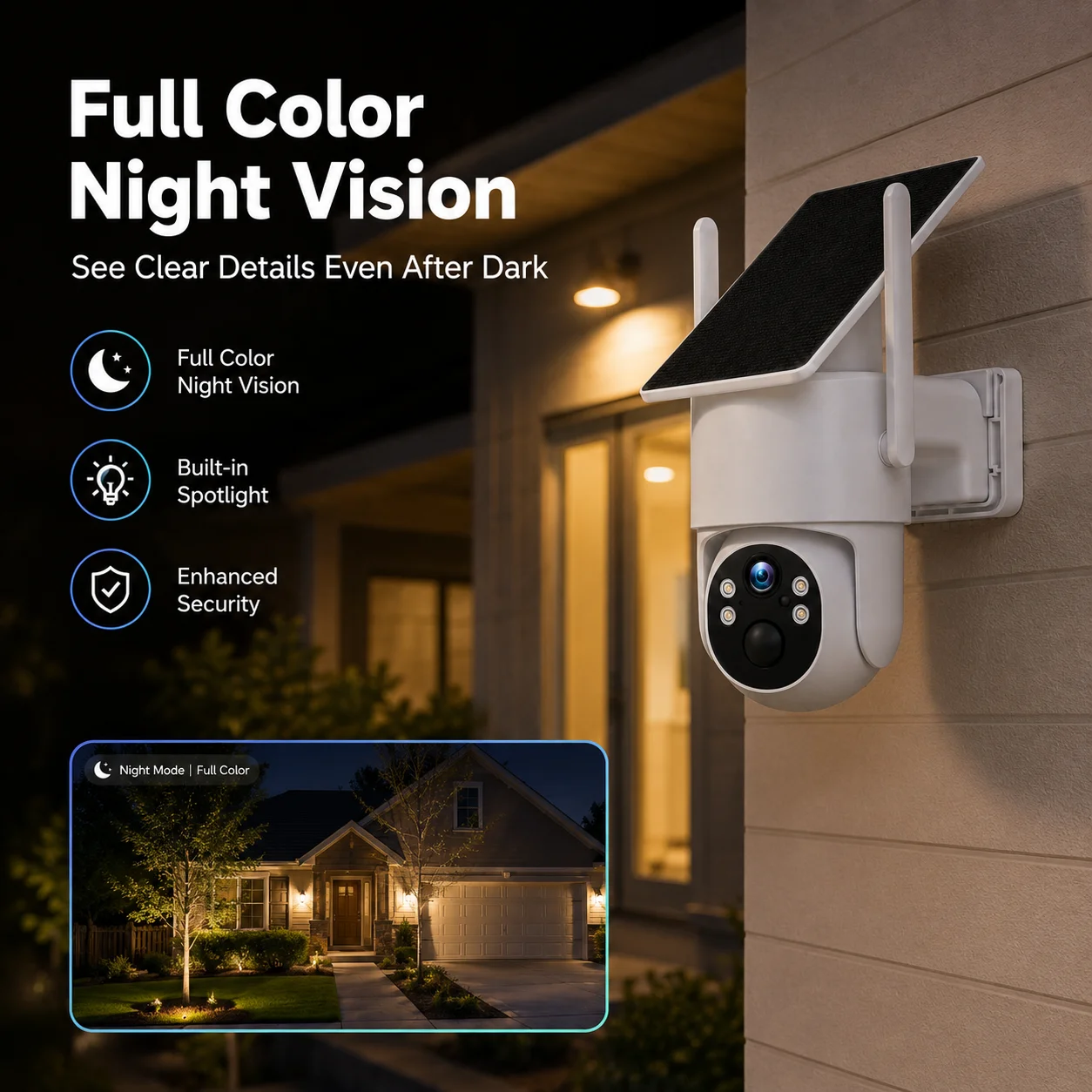 5MP Solar Powered PTZ Camera F - Panel Power Outdoor recension och pris