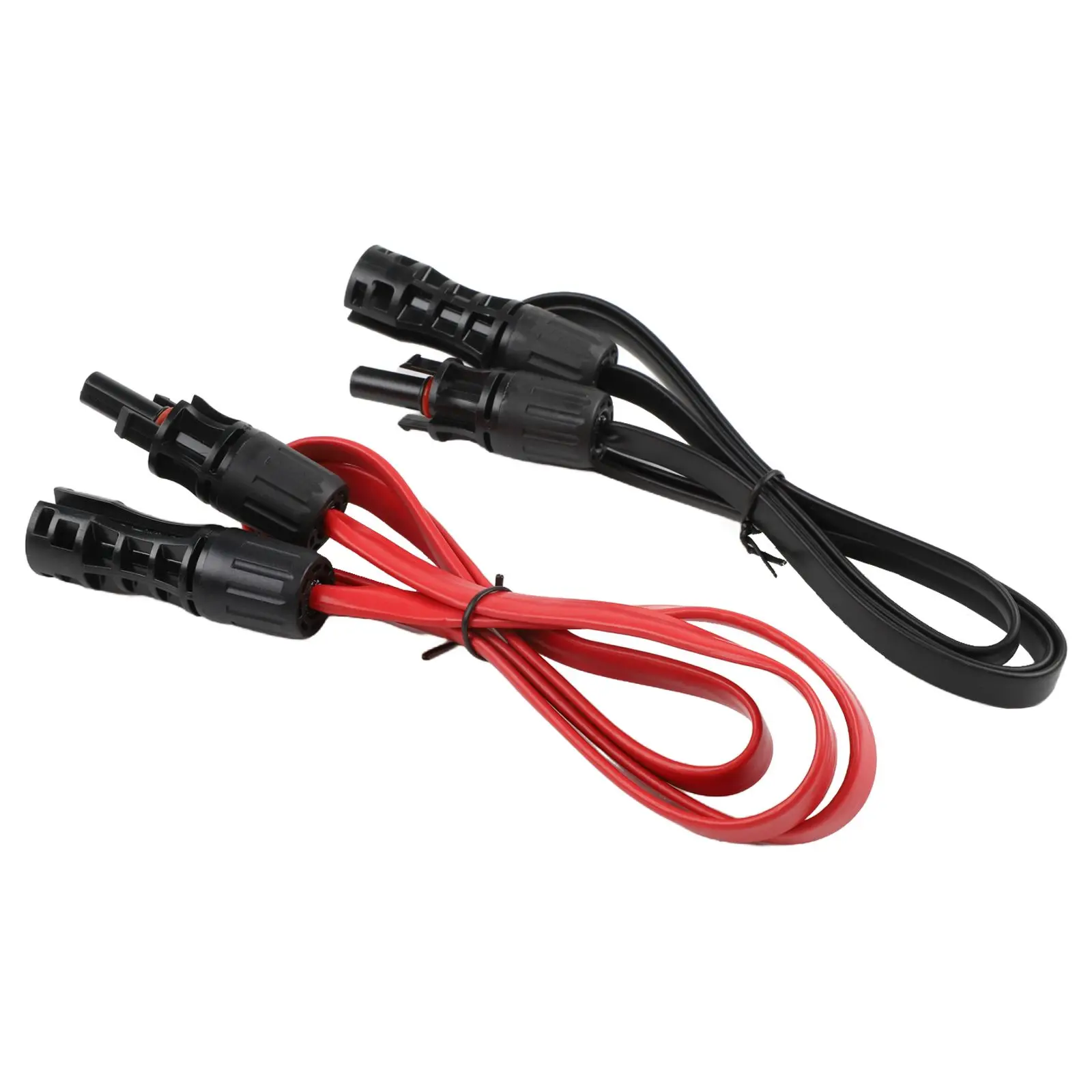 Flexible Flat Cable Flat Solar Cable 100cm Length Flame Retardant Sheath LSZH Material Compatible With PV Connectors