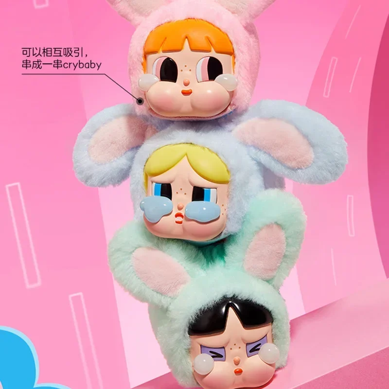 POPMART Crybaby X The Powerpuff Girls Series Blind Box Guess Bag Mystery Box Toys Doll Anime Figure Ornaments Gift Collection