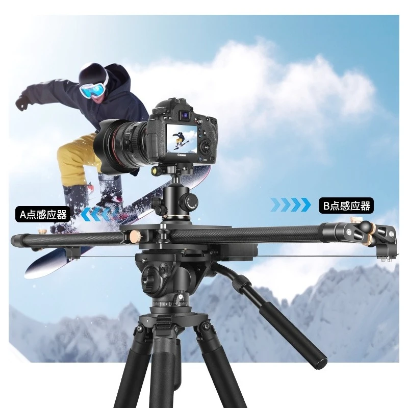 Carbon fiber slide APP electric slide with follow-up focus SLR video product shooting follow-up slide