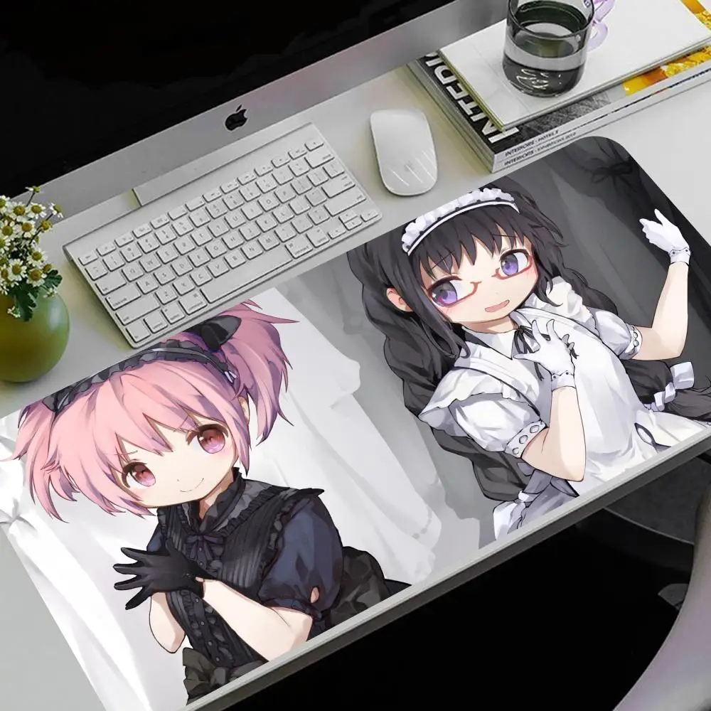 

Puella Magi Madoka Magica Animation Mouse Pad 600x300mm Mouse Mat Office Natural Rubber Carpet Desktop Mouse Pad Mousepad Gamer