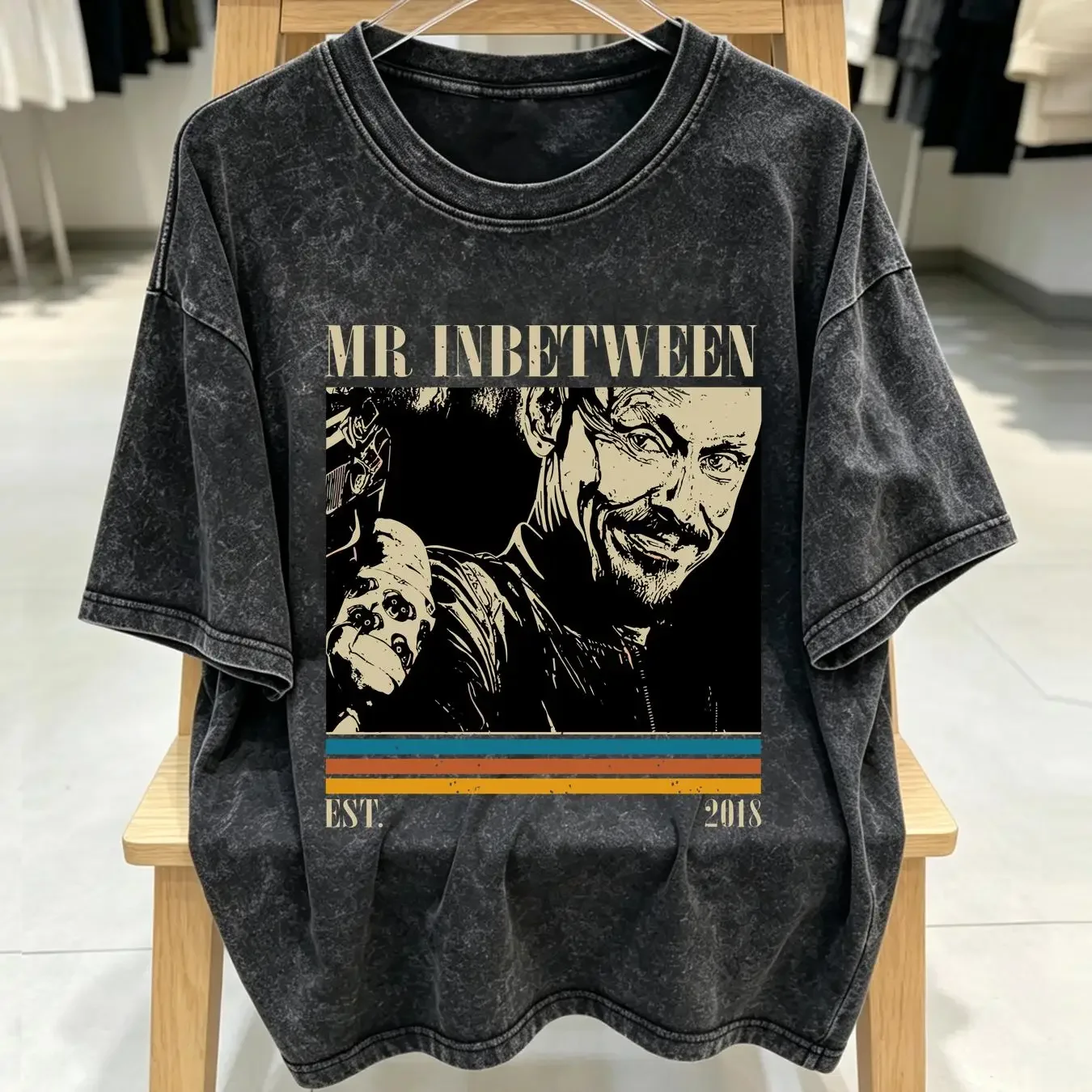 washed T Shirt Mr Inbetween Movie Style SweaT Classic Couples long or short sleeves vintage Washed homme streetwear Unisex
