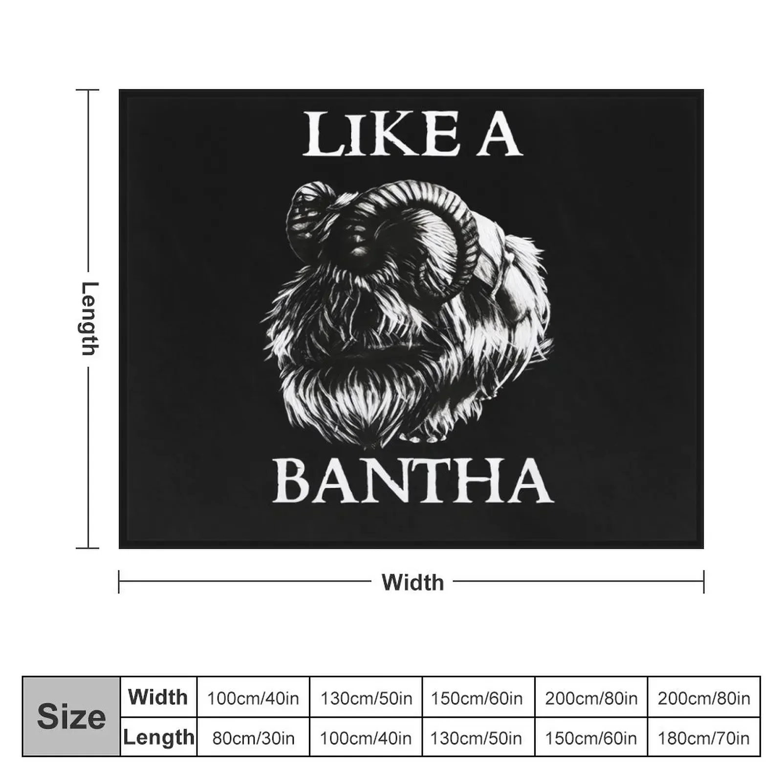 Like a Bantha - Boba IV Throw Blanket blankets and throws Thermals For Travel Hairy Blankets