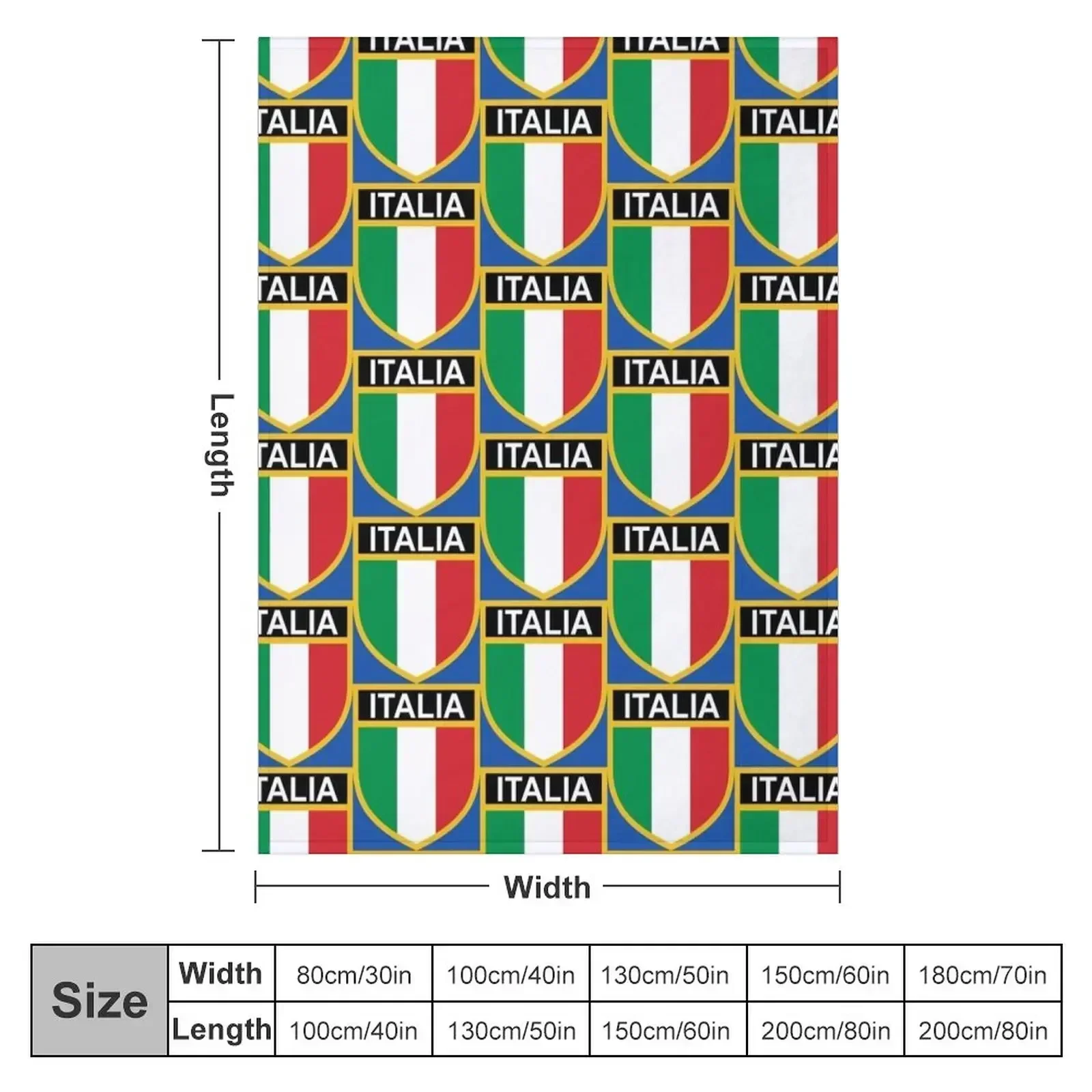 ITALIA Italy Italian Flag Tricolore Scudetto Throw Blanket Flannel heavy to sleep manga Blankets