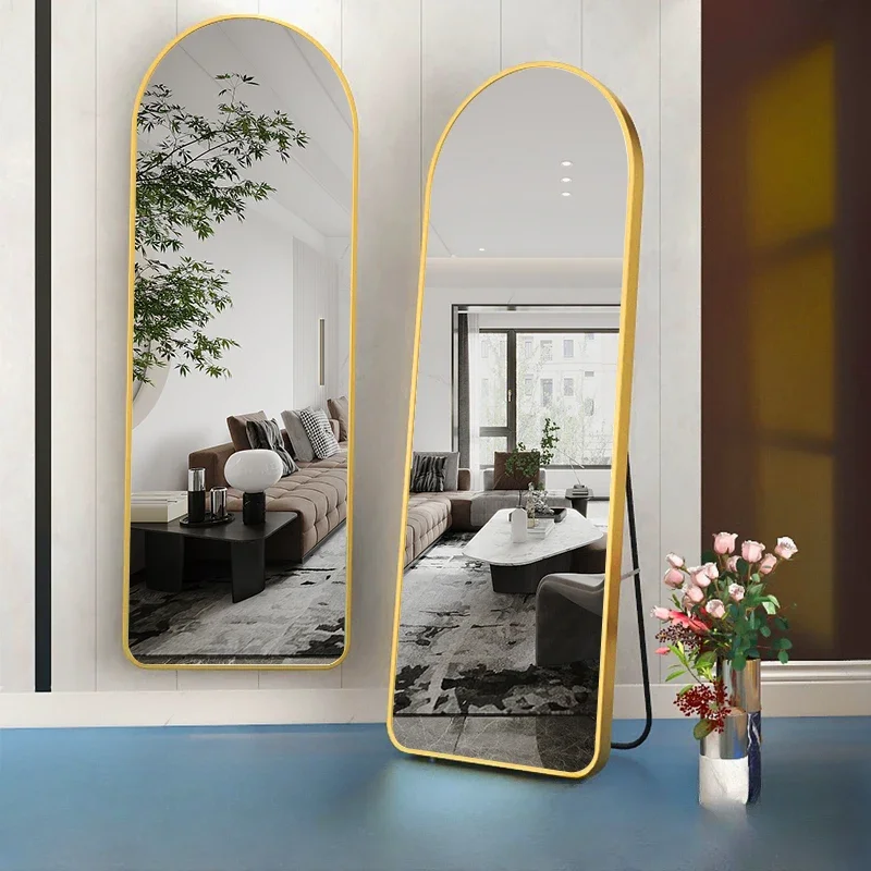 Full body mirror, floor mounted mirror, household girl bedroom wall mounted dressing mirror, clothing store fitting large mirror