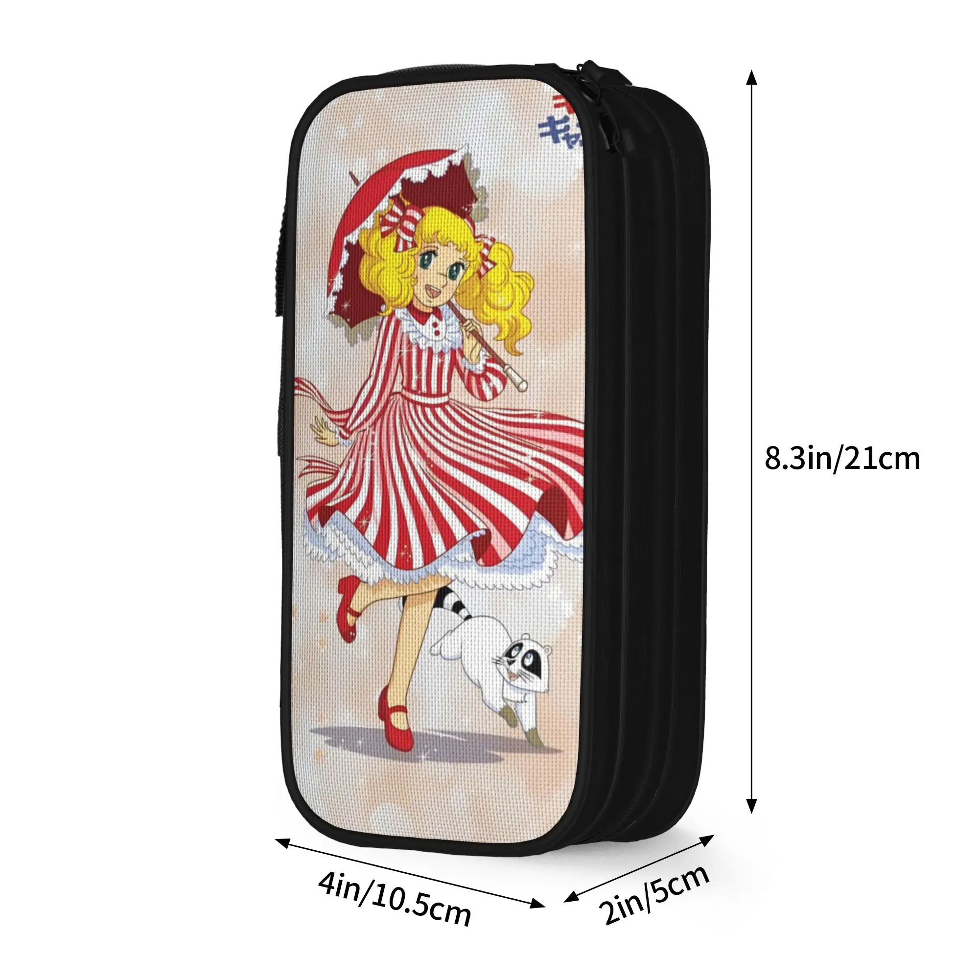 Candy Candy  Pencil Case New  Romance Anime Manga  Pen Holder Bags for Student Big Capacity Office Cosmetic Pencilcases