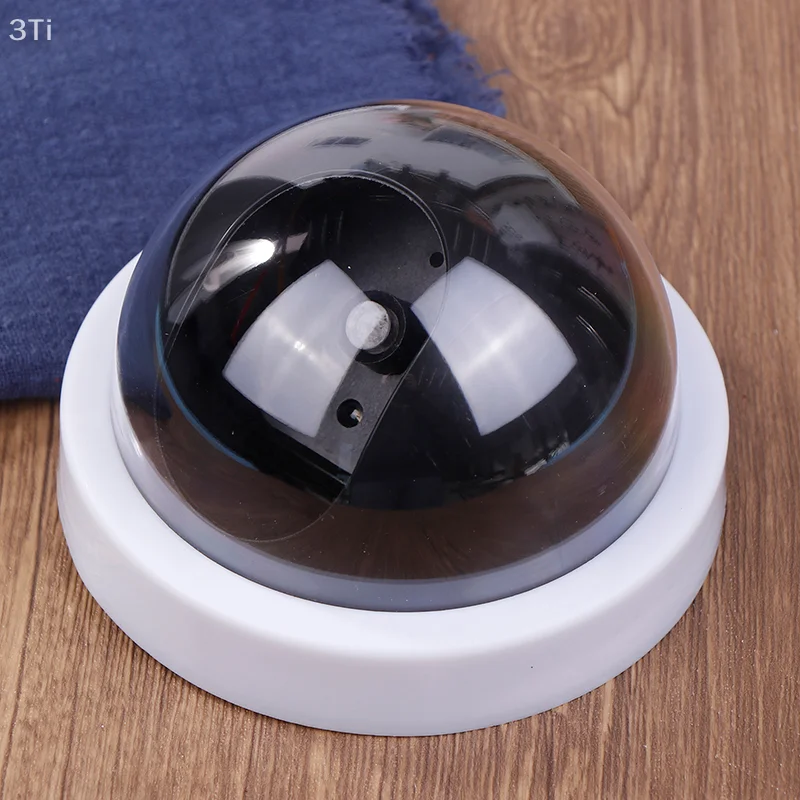 Беспроводная манекен-поддельная камера безопасности, поддельная камера видеонаблюдения, домашняя купольная водонепроницаемая камера с мигающими красными светодиодами, поддельный монитор