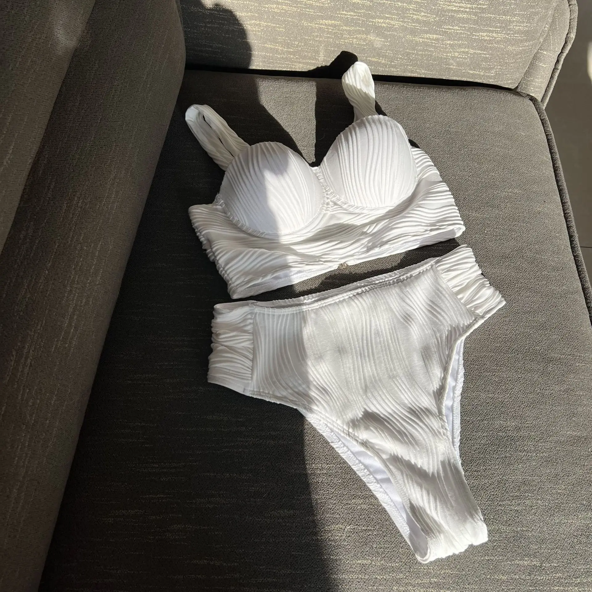 bikini push up a costine sexy imposta due pezzi costumi da bagno a vita alta costume da bagno Costumi da bagno Biquini conjunto de bikini tankini