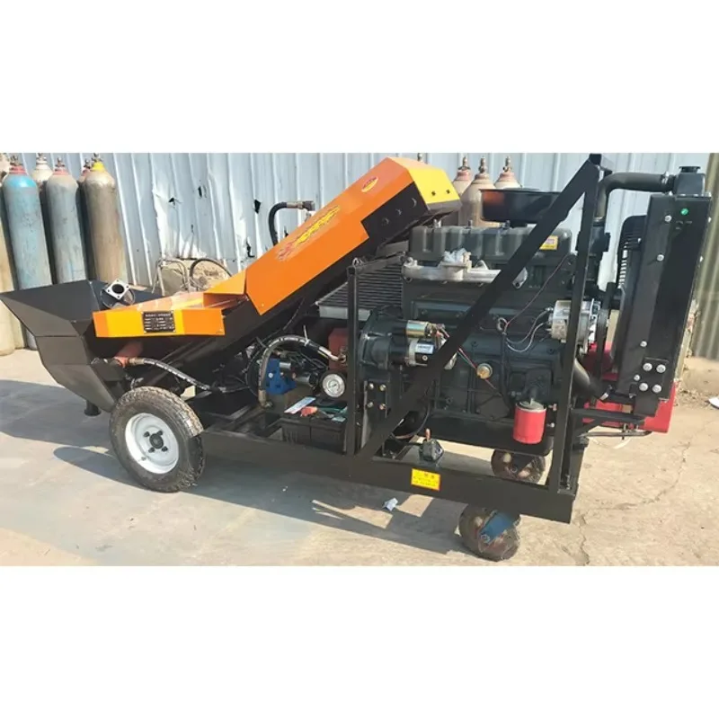 

YG Diesel Engine 30kw Trailer Concrete Pump Max Conveying Height 30M Inclined Secondary Structure Cement Pump