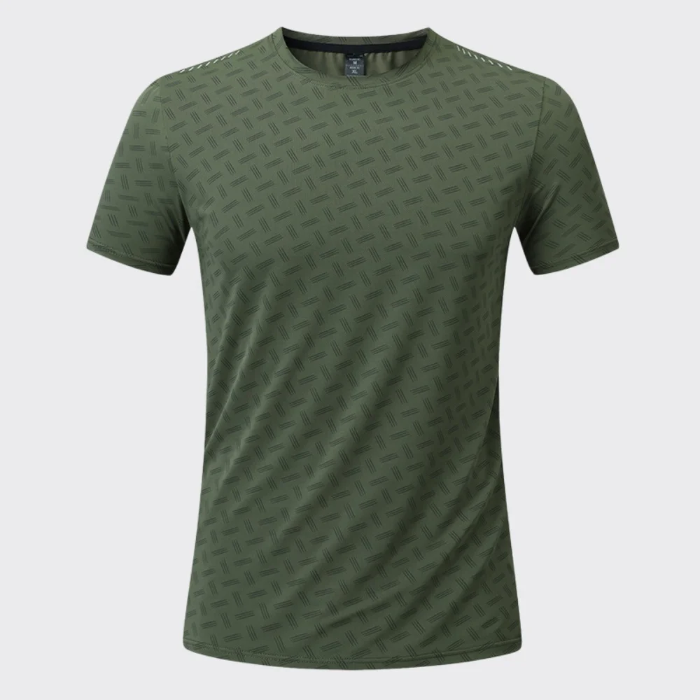 Summer Men's Print Compression T-shirt Short Sleeve Gym Workout Running Shirts Athletic Quick Dry Outdoor Casual Sweatshirt Tops
