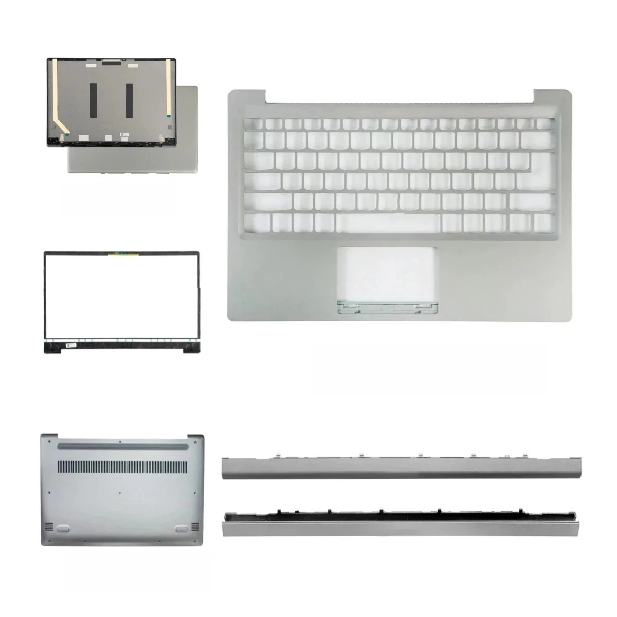 Nova bottom cover for ideapad 320s-13 7000-13 320s-13ikb laptop lcd top cover front bezel palm rest hinge cover silver shell