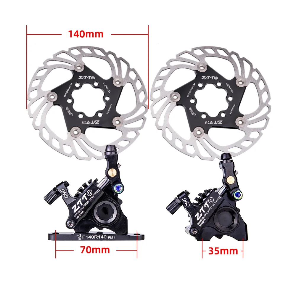 Gravel Bike Line Pulling Hydraulic Flat mount Disc Brake CNC CX Road Bike Disc Brake Caliper Oil Disc Brake with 140mm Rotors view 3