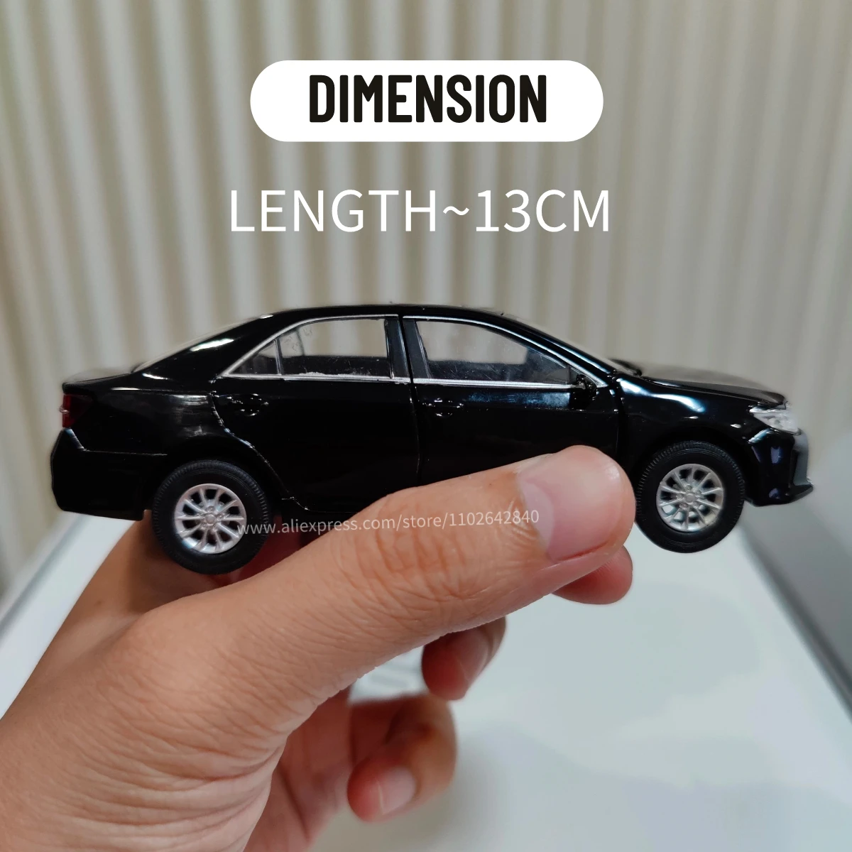 1:36 Toyota Camry Car Model Replica Scale Metal Miniature Art Home Decor Hobby Lifestyle Xmas Kid Gift Toy Collection