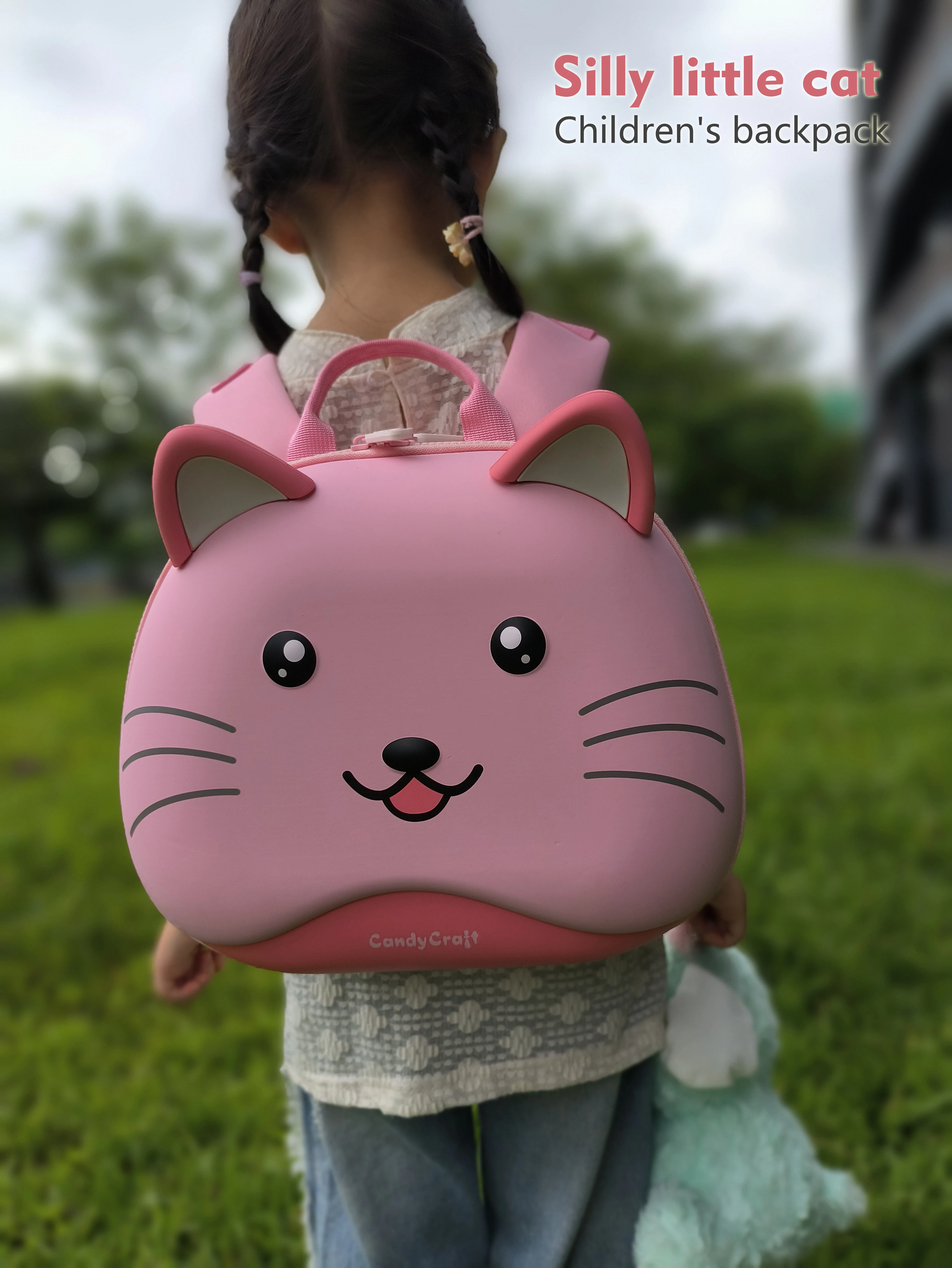 

Children's Bags For Kindergarten School Backpack Girl And Boys Cartoon Cute Animal Patterns With Puppy Kitten Chick Lightweight