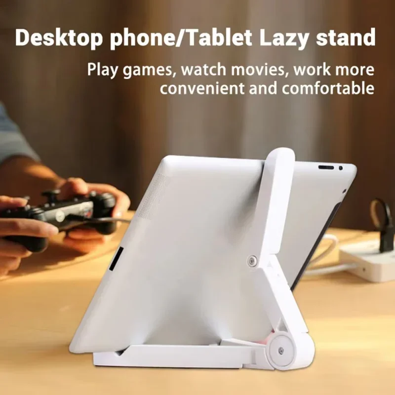 Multifunctional Foldable Portable Tablet And Mobile Phone Holder Triangular Mobile Phone Holder Desktop Storage Rack