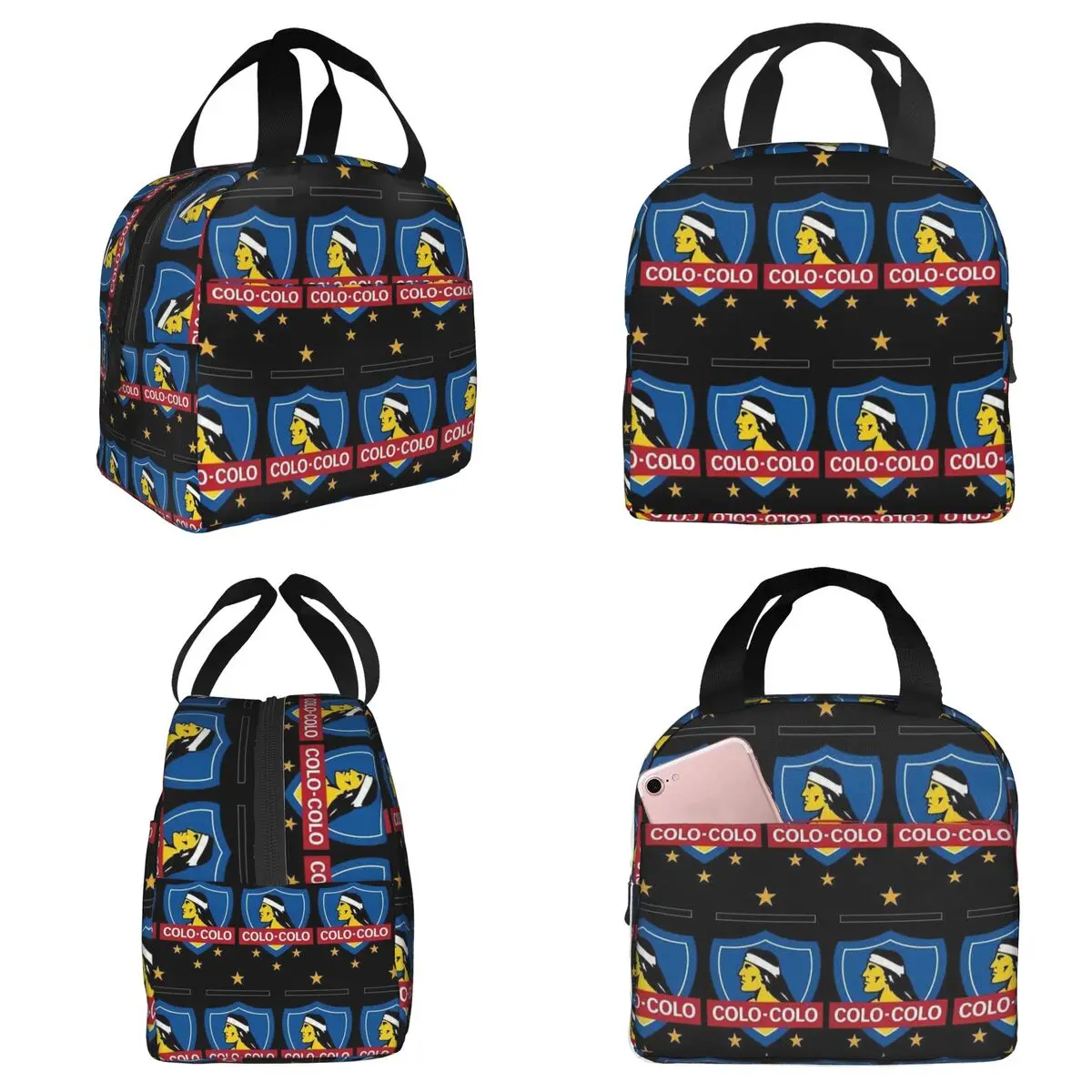 

Термосумка для обедов Social Y Deportivo Colo-Colo для детей, школьный термоконтейнер для еды, портативный ланч-бокс