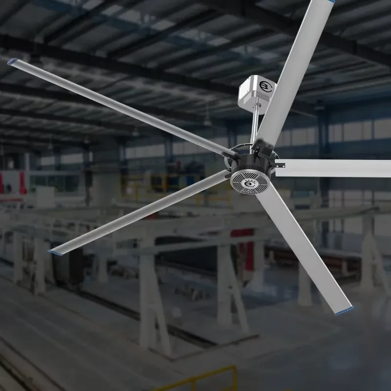 6.1 m 24 ft 2.2 kw Industrial Ceiling Fan Hvls Fan Hot Selling in Ceiling Fan PMSM HVLS High Volume Real Energy-saving