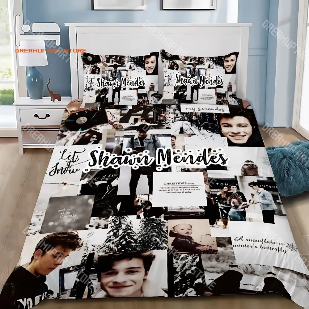 2026 Duvet Cover Pillowcase Bedding Set Adult Boy S-Shawn M-Mendes Girl Bedroom Decoration Children Gift Single Double Large Siz