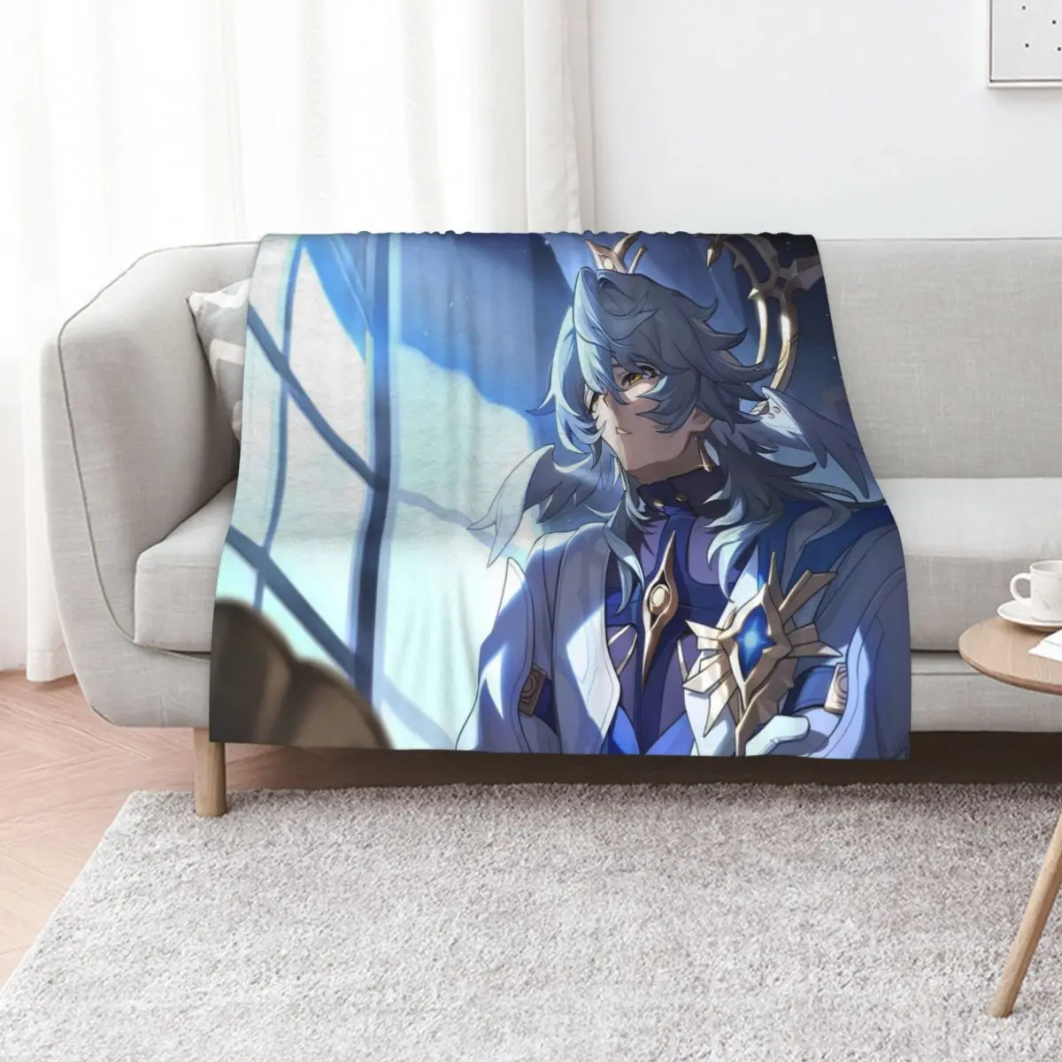 Sunday Honkai: Star Rail Throw Blanket Decorative Sofas Furry Heavy Designers Weighted Warm Blankets