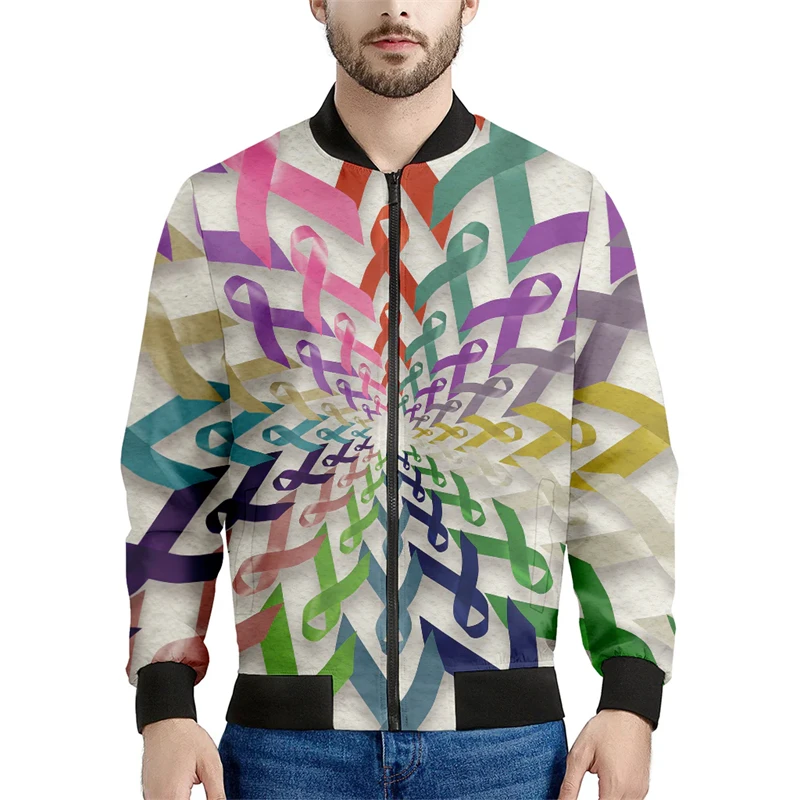 Spring Autumn Mens Bomber Jacket Personalized Pattern 3D All Over Printed Zip Tracksuits Unisex Casual Zipper Jacket Clothing