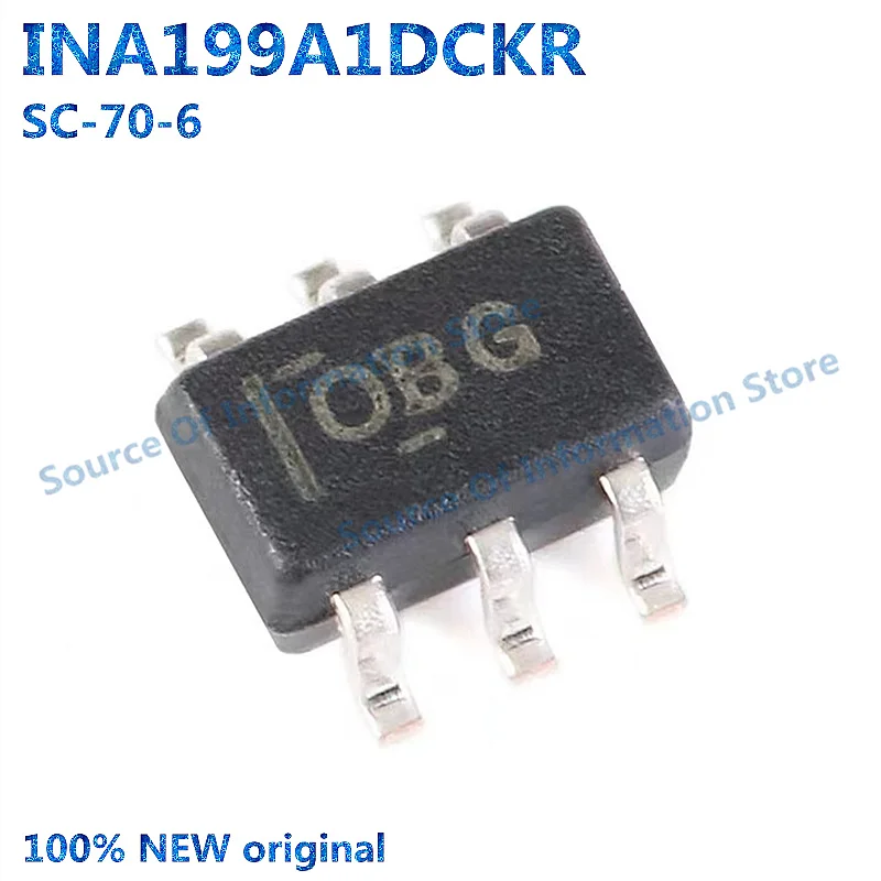 50Pcs INA199A1DCKR SC-70-6 Voltage Output Current Shunt Monitor Chip