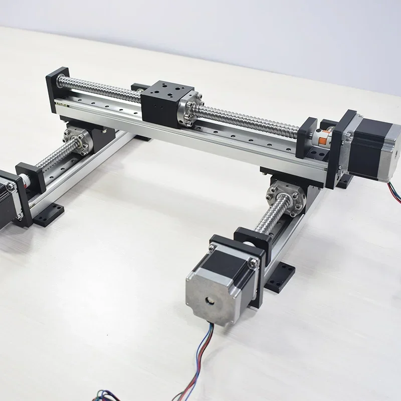 โมดูลเชิงเส้น CNC แบบแกน XY รุ่น RXSN40XY-H1 Xyz Gantry พร้อมรางเลื่อนหลายแกน ตัวกระตุ้นการเคลื่อนที่แบบราง บอลสกรู มอเตอร์ เกียร์ และ PLC
