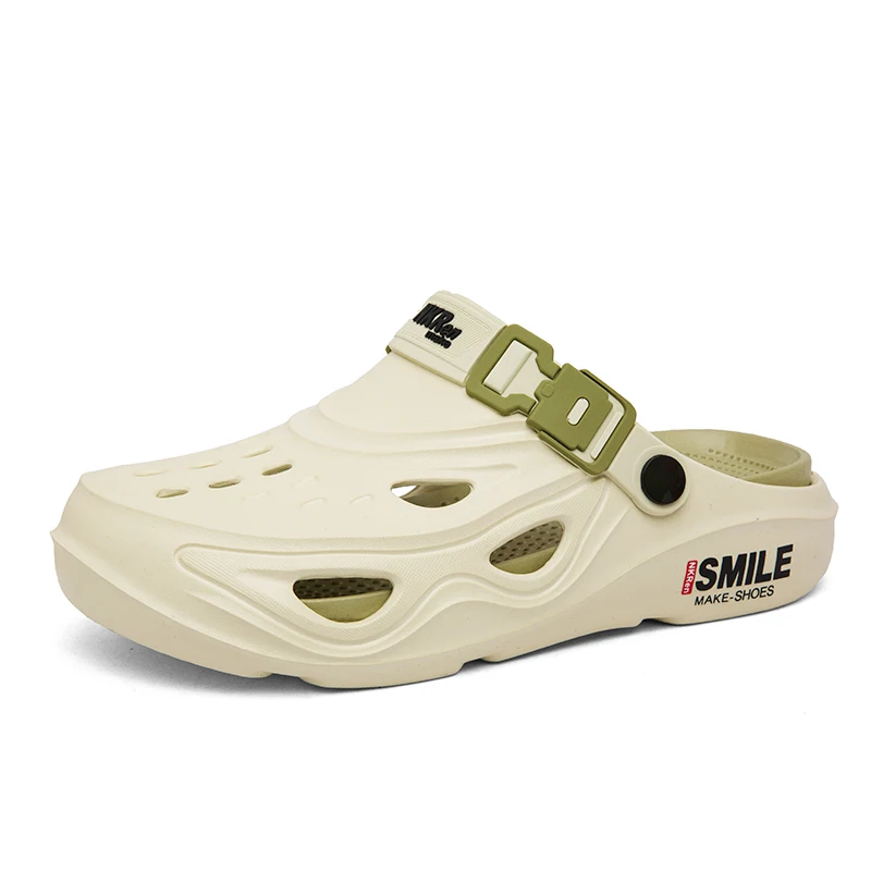 Spring Summer Men's Outdoor Sandals Slippers Beach Breathable EVA Clogs Soft Slides Men Casual Garden Shoes Male Beach Slippers