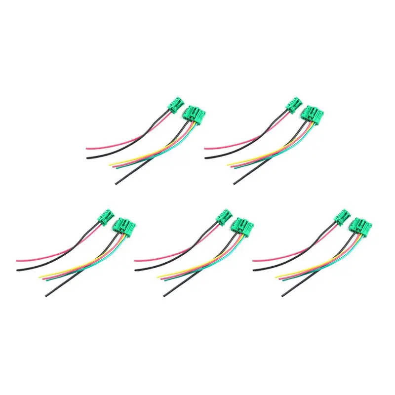 5X Blower Motor Heater Fan Resistor Connector Wire 27150-ED70A 7701207718 For Nissan Tiida Livina Citroen -A08Q