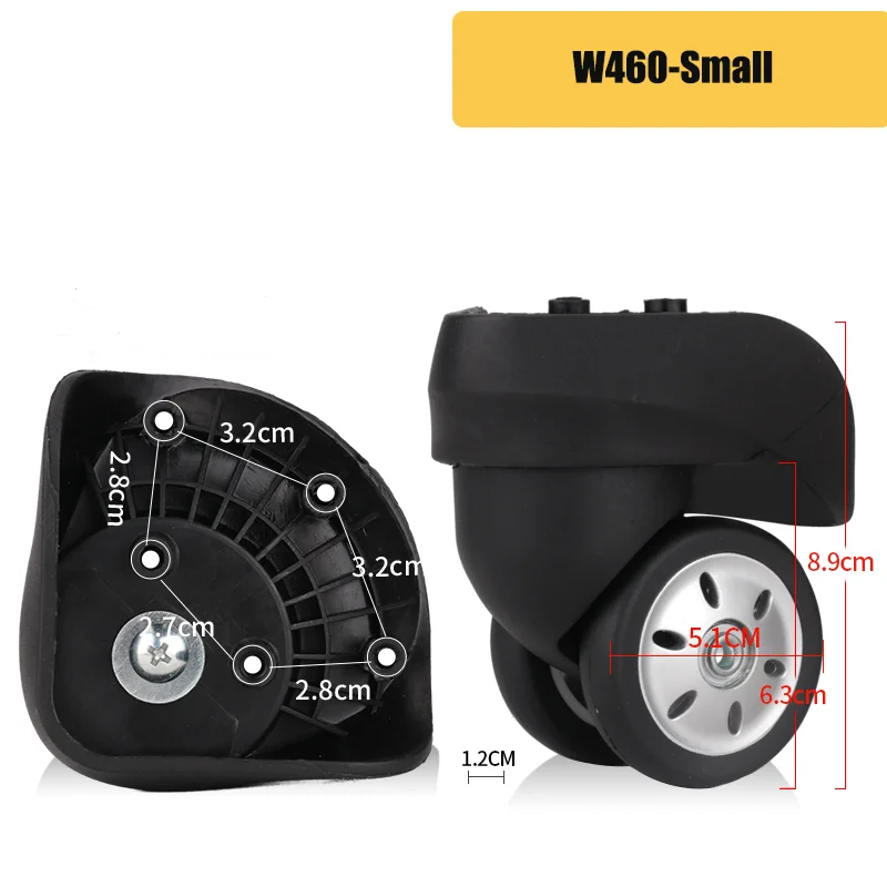 For V56 Luggage Replacement Wheels Silent Rollers Durable Construction Delivers a Smooth Quiet Luggage Travel Experience