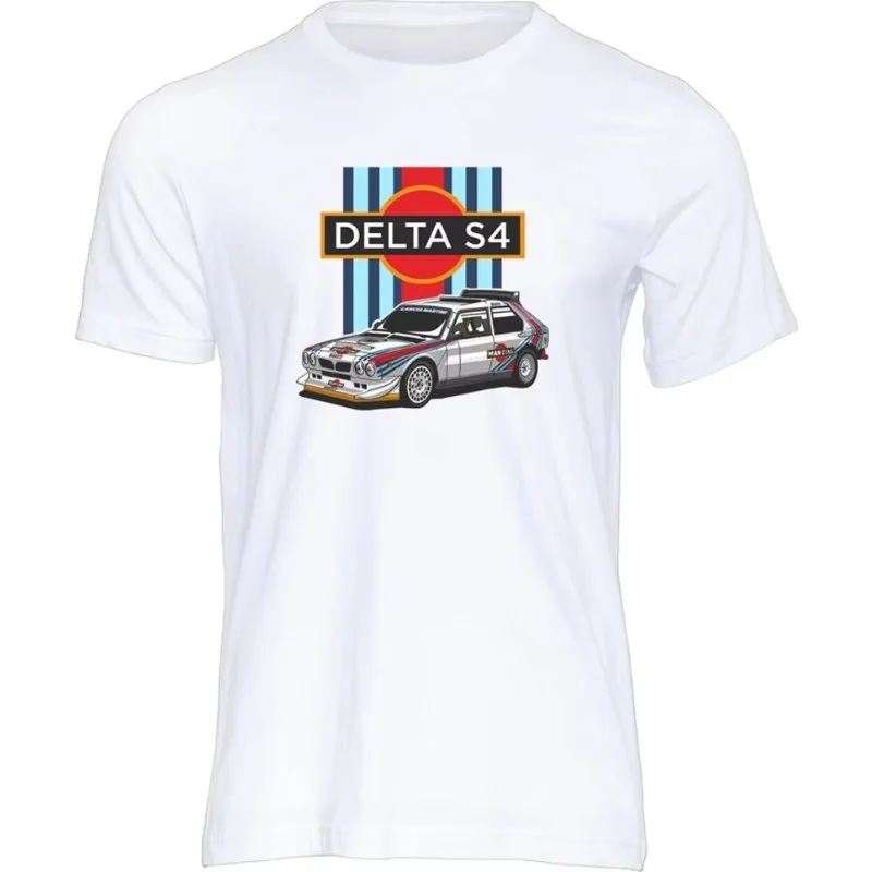 Lancia Delta S4 Group B Monster T-Shirt Men Women Cotton Tee Short Sleeve American Retro Y2k Tops Sport Tshirt Summer Streetwear