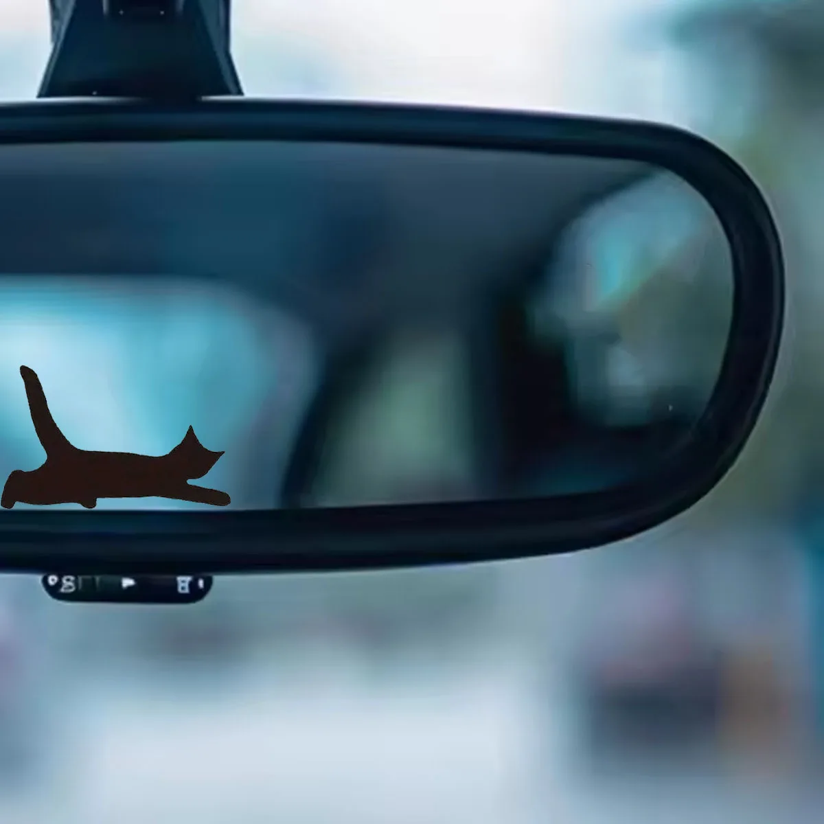 Kitten Stickers - Bumper Stickers - Cute Stretch Cat Stickers - Car Mirror Stickers for Various Uses