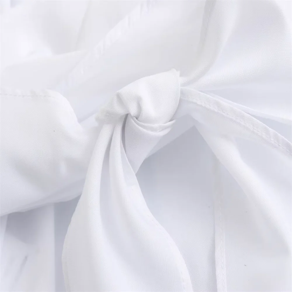 Chemise polyvalente en popeline à double boutonnage pour femmes, mode européenne et américaine, printemps, été, nouveau, 2024ZAR