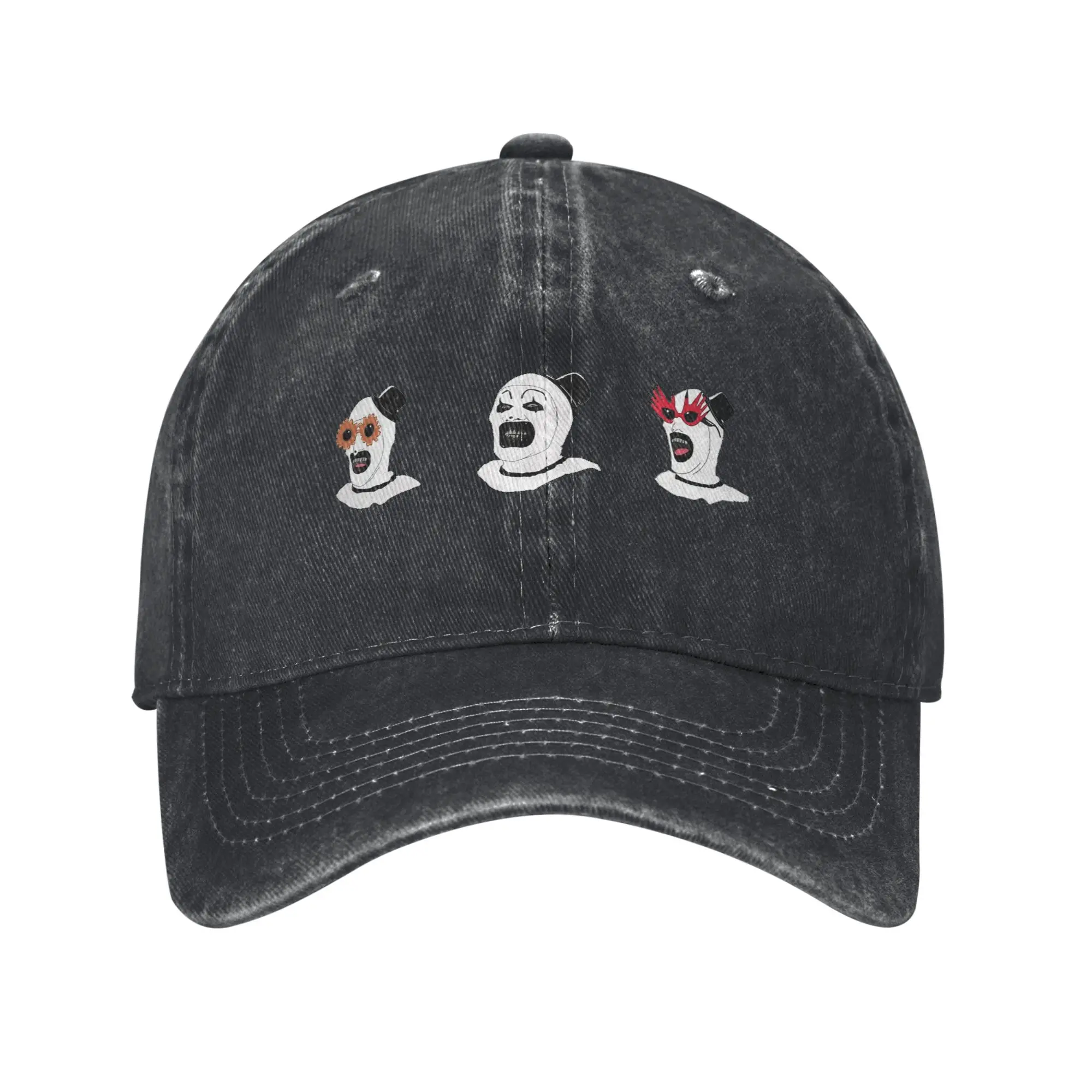 The Terrifier Art The Clown Baseball Cap Retro Distressed Washed  Sun Cap Men Women Outdoor All Seasons Travel  Gift Caps Hat