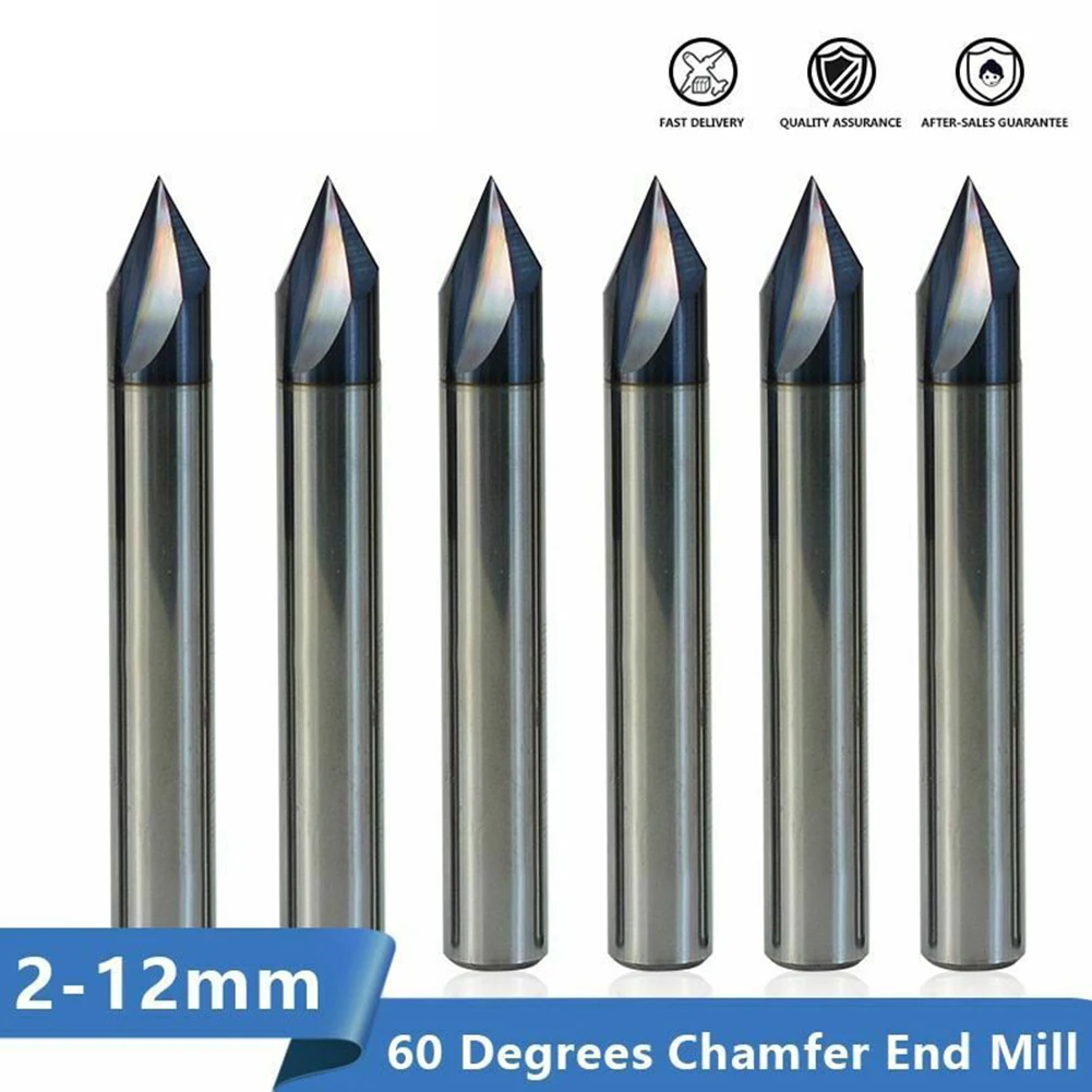 

1pc Carbide Chamfering Milling Cutter 60 Degrees 3 Flutes Deburring End Milling Aluminum Copper CNC Engraving Router Drill Bit