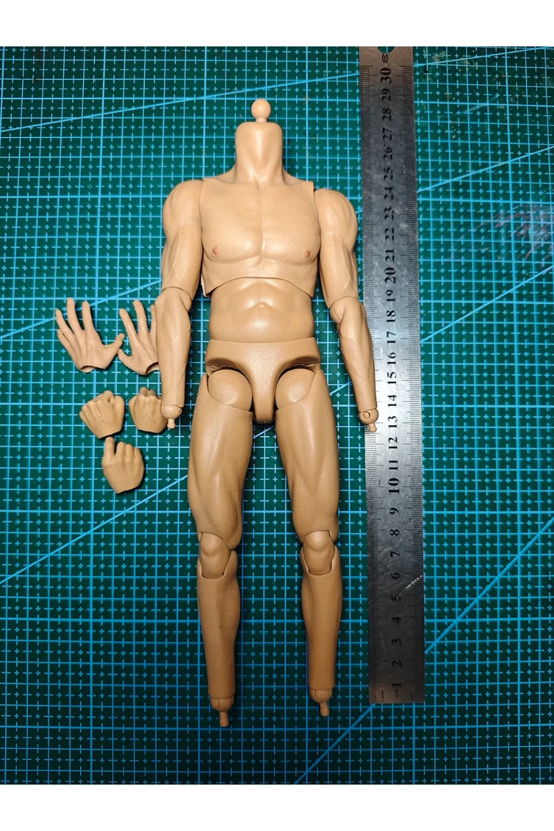 Cabeza de cuerpo fuerte a escala 1/6, modelo tallado de cabeza masculina compatible con figura de acción de 12 pulgadas, accesorio, muñecas de cuerpo muscular, juguetes, regalos para fanáticos