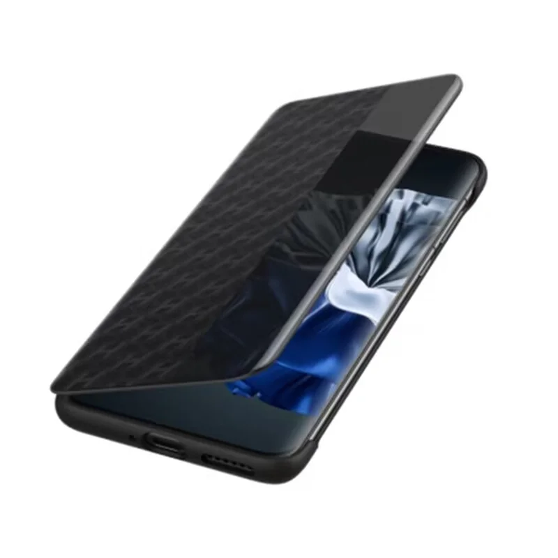 هواوي p60 برو حالة جلدية الوجه ، عرض ذكي قذيفة حماية الهاتف مع الشعار وصندوق ، الأصلي ، جديد