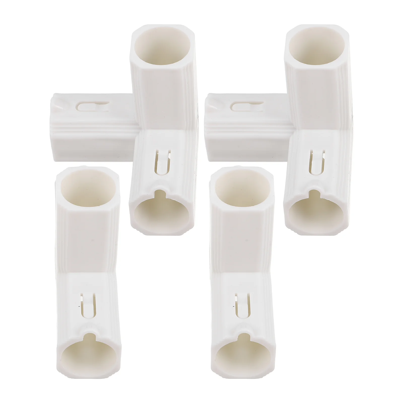 4 Pcs Rabbit Keychain Playpen Accessories Indoor Fence 3 Way Pvc Fittings Pipe White Adjustable Children's