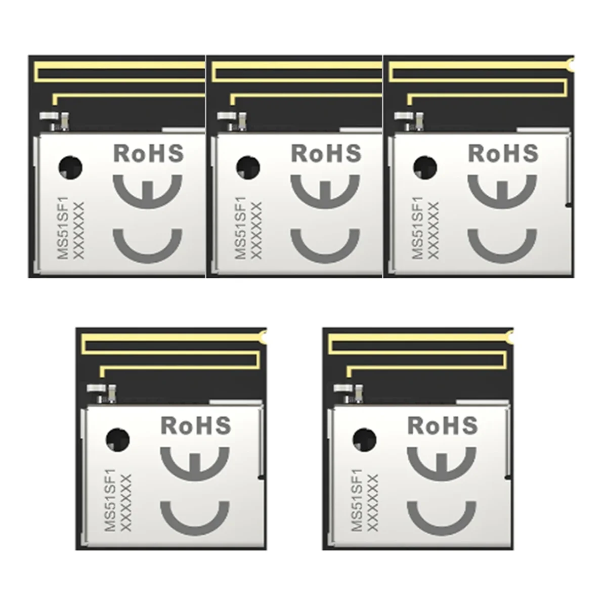 X62A_5 PCS Pequeño módulo Bluetooth Bajo consumo Bluetooth 5.2 MS51SF11