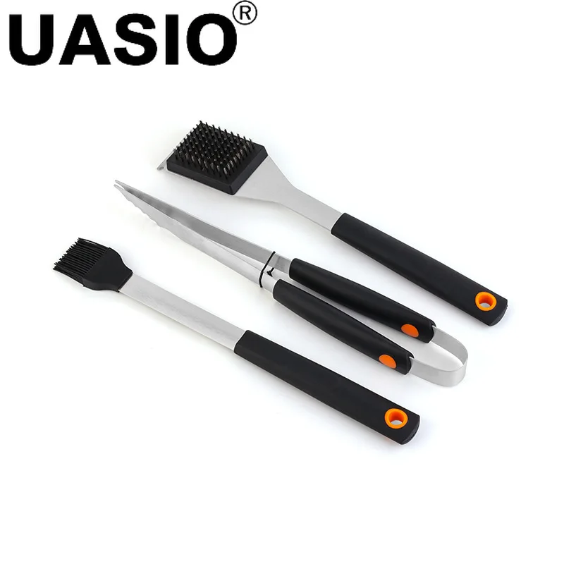 Stainless Steel BBQ Tools Set Grill Accessories Skewers Tongs Spade Brush  Outdoor Barbecue Utensils Camping Cooking Tool Set