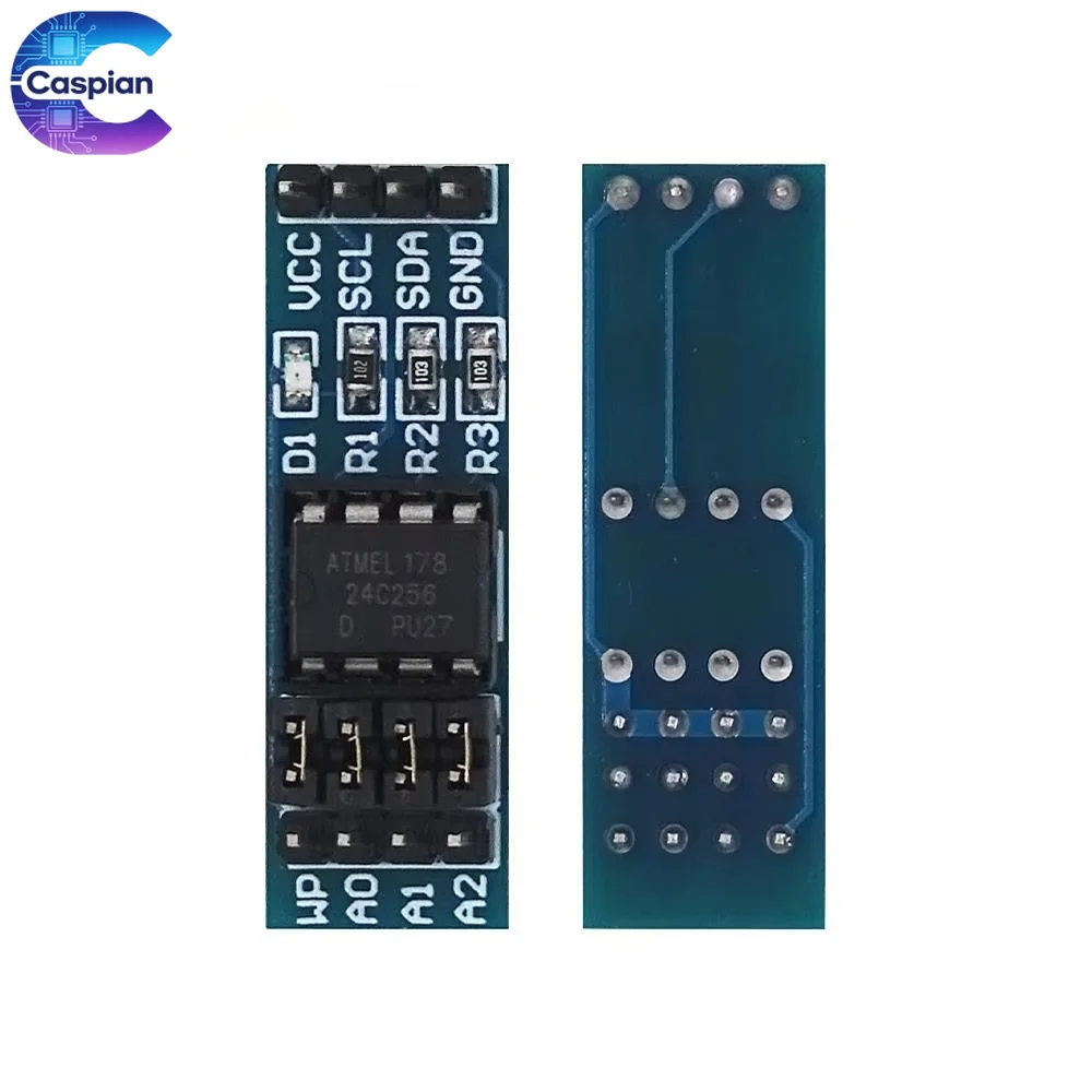 100Pcs AT24C128 AT24C256 24C256 I2C EEPROM Memory Module 16KB 32KB Non-Volatile Storage Board for Arduino