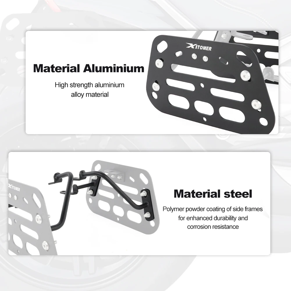 Fit For Triumph Rocket 3 R / GT 2020-2025 Motorcycle Saddlebag Support Bars Mounting Brackets Side Luggage Rack Pannier Racks