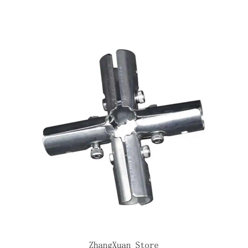 Hochfeste runde Rohrverbindungshalterung aus Kohlenstoffstahl, T-Rohrverbinder, T-Stücke, Klemmen, 3 x – Detail 3