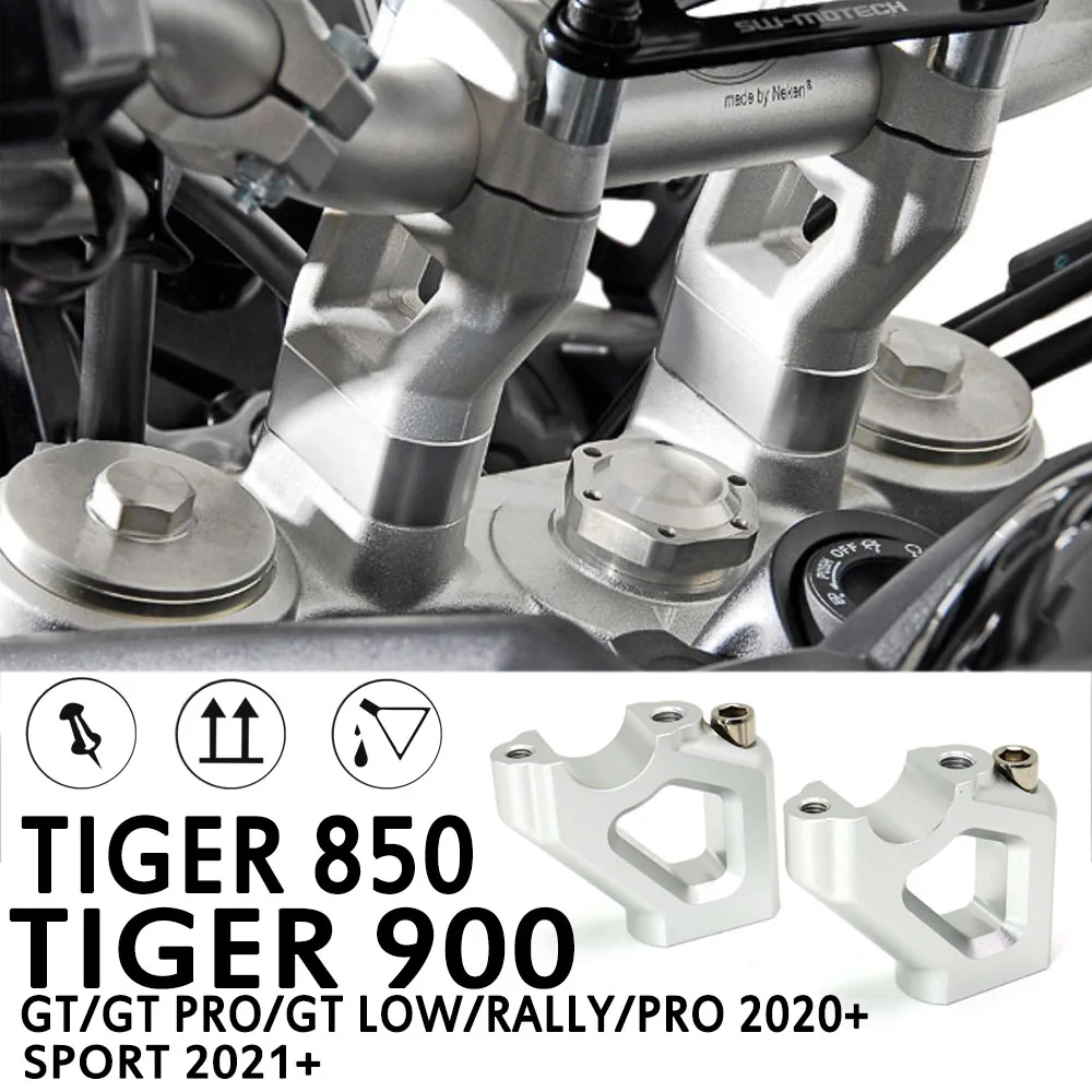 

Motorcycle Handle Bar Riser Clamp Extend Handlebar Adapter Mount For 900 GT PRO LOW RALLY