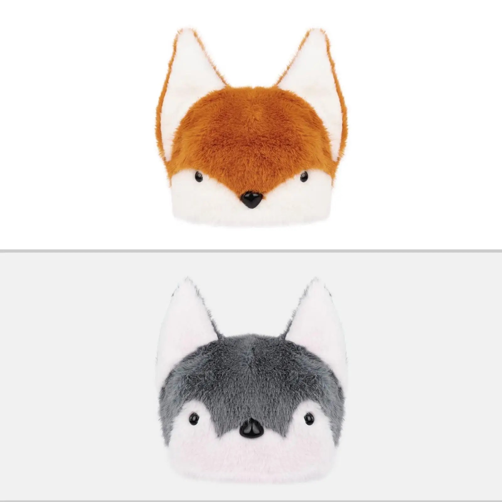 Soft Foxy Hat Soft Furry Foxy Hat with Ears Cap Cute Fuzzy for Cosplayers, Festivals, Everyday Cold-Weather Wear