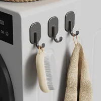 Non Perforated Refrigerator Magnetic Hook, Household Door Rear Hook, Multifunctional Thickened Strong Suction, Reusable Suction