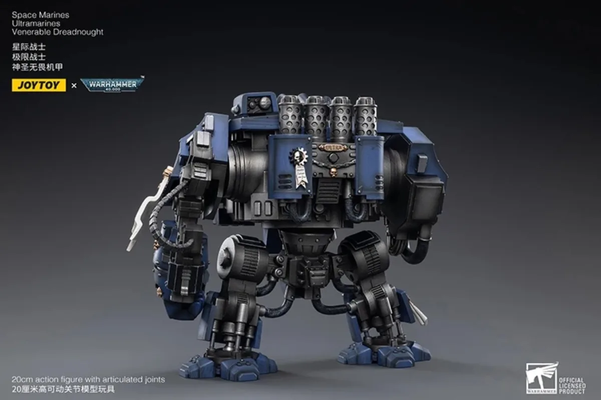 

[В НАЛИЧИИ] JOYTOY 40K 1/18 Фигурка Space Marines Ultramarines Venerable Dreadnought, модель из аниме-серии