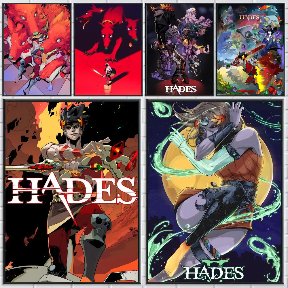 Game H-Hades Poster Modern Aesthetic Wall Art Poster Minimalist Room Decoration Items For Living Gaming Room Decor