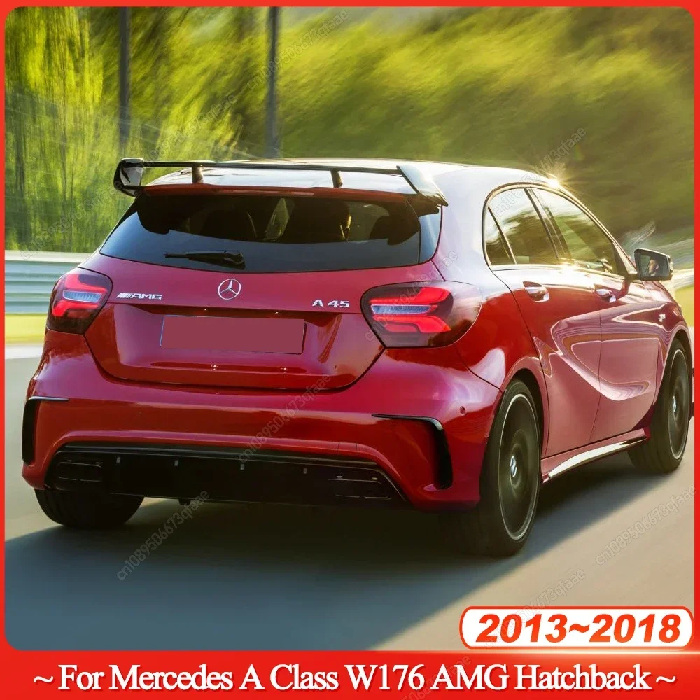 

Car Styling For Mercedes A Class W176 A180 A200 A250 A260 A45 AMG 2013-2018 Hatchback Rear Bumper Lip Spoiler Splitter Canards
